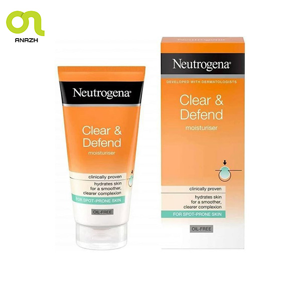 کرم مرطوب کننده کلیر دیفند نیتروژنا Neutrogena Clear Defend moisturiser-اناژ